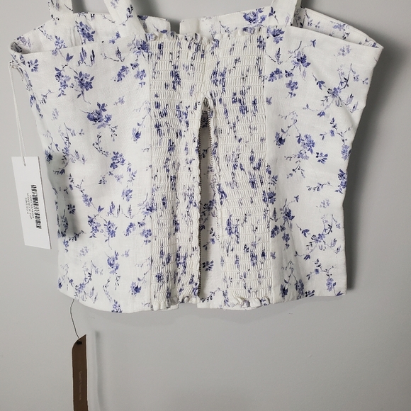 Reformation Sedgwick Linen Top Size 4 NWT - Picture 7 of 16